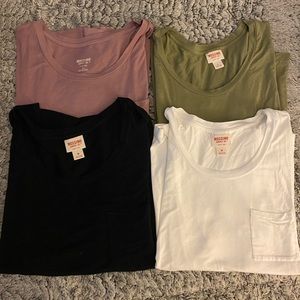 Mossimo Bundle of Super soft pocket tees!